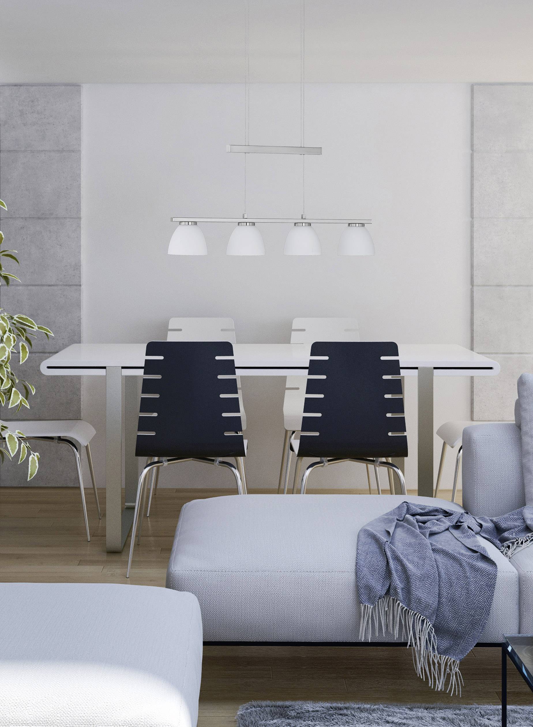 WOFI Ava 7270.04.64.0000 LED-Pendelleuchte LED LED fest eingebaut 19.2W Nickel (matt)