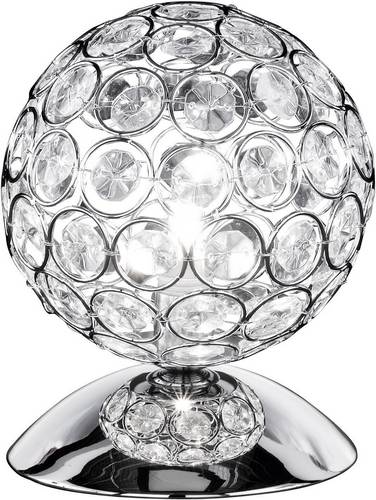 WOFI Holly 8568.01.01.0130 Tischlampe Halogen G9 33W Silber
