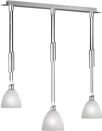 WOFI Savannah 7722.03.64.0006 Pendelleuchte Energiesparlampe E14 36W Nickel (matt)