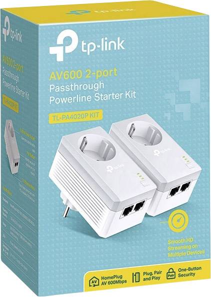 TP-LINK TL-PA4020PKIT Powerline Starter Kit 600MBit/s