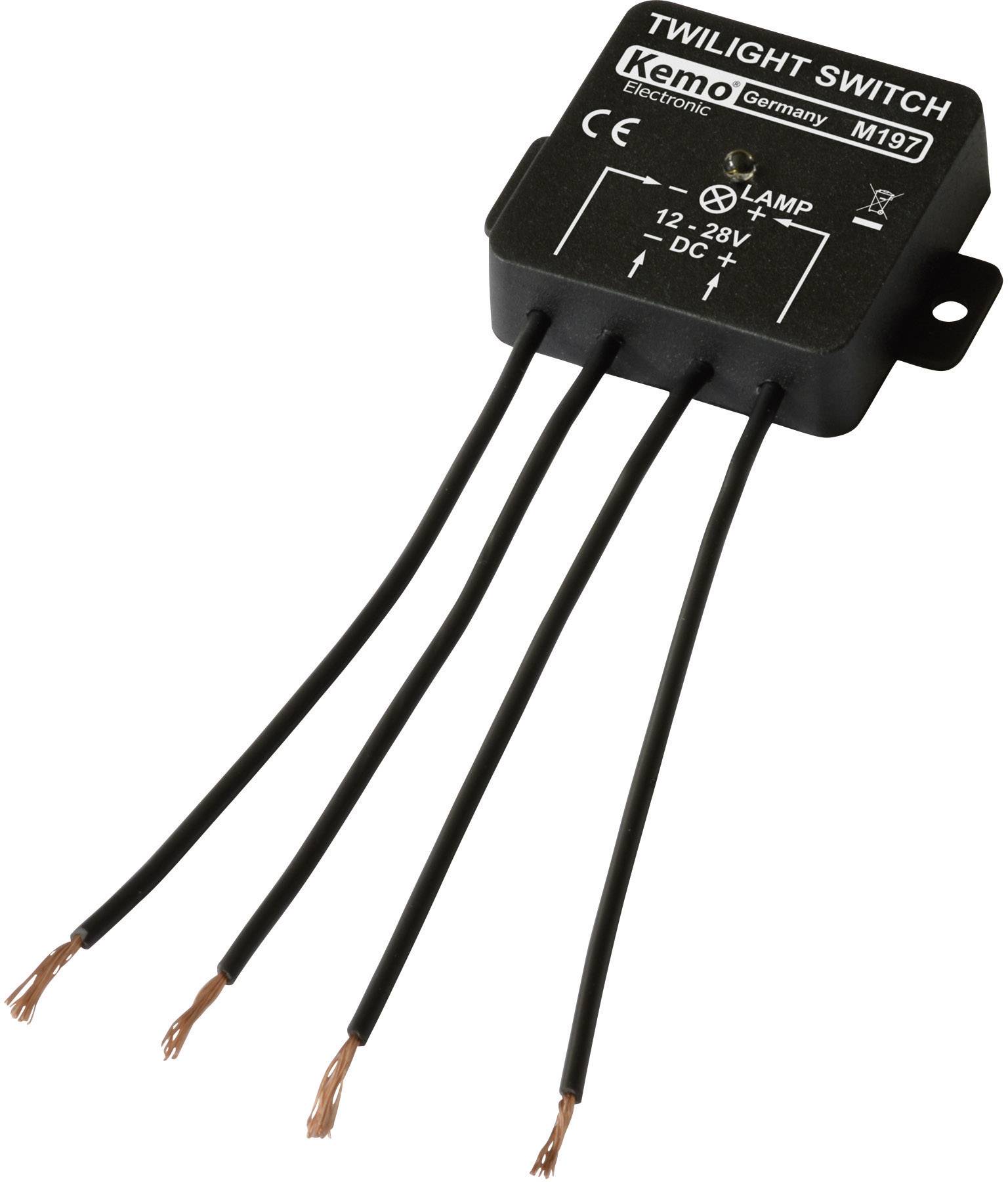 Kemo M197 Dämmerungsschalter Baustein 12 V/DC, 24 V/DC