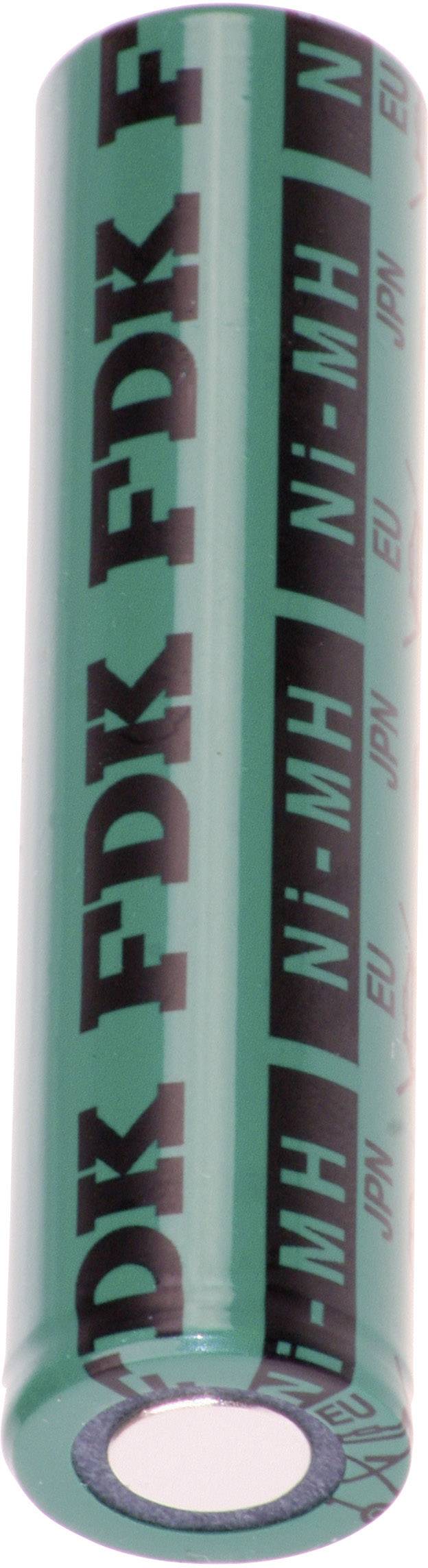 Einzelne grüne Batterie mit schwarzem Aufdruck. Der zylindrische Akku zeigt keine anderen erkennbaren Details oder Marken.