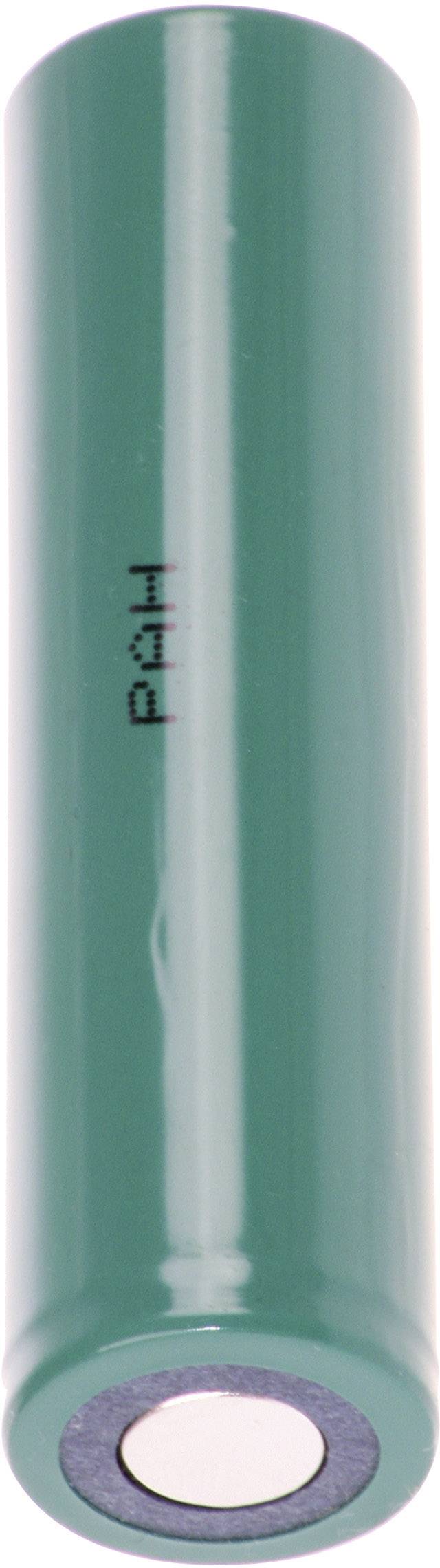 Eine grüne, zylindrische Batterie mit der Beschriftung 'PG14' auf der Seite.