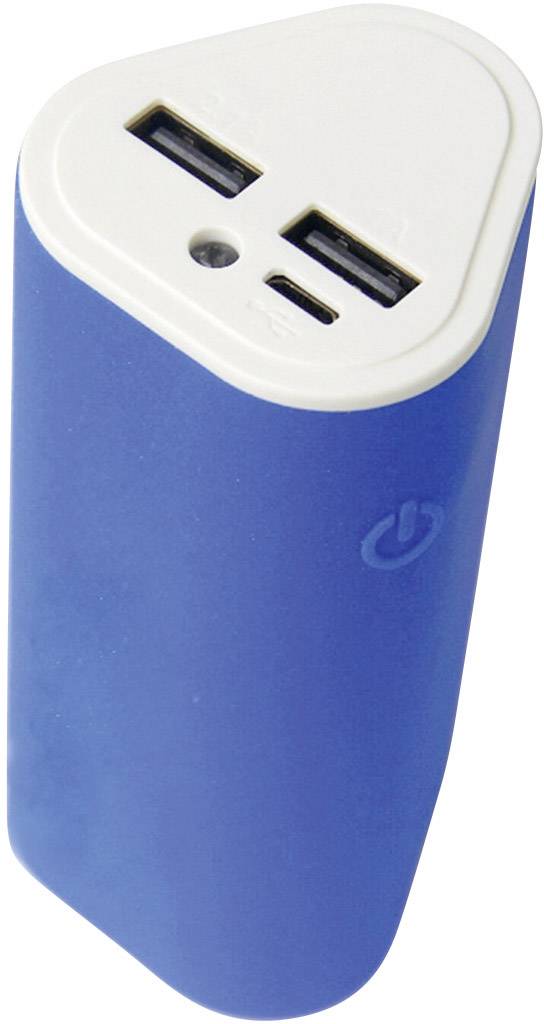 Thumbox Power-Tube 7800 Powerbank 7800 mAh Li-Ion Blau, Weiß
