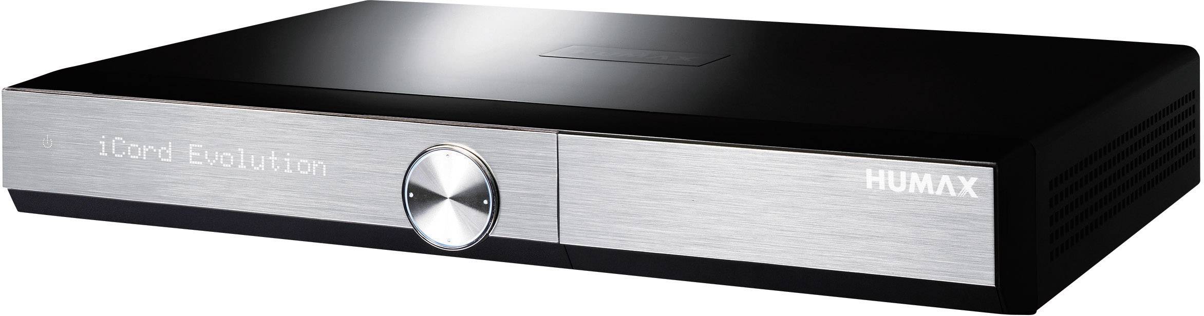 Humax iCord Evolution HD-SAT-Receiver Multi Tuner, mit Festplatte, Aufnahmefunktion, WLAN-fähig, Einkabeltauglich, Front-USB, CI+ Schacht Anzahl