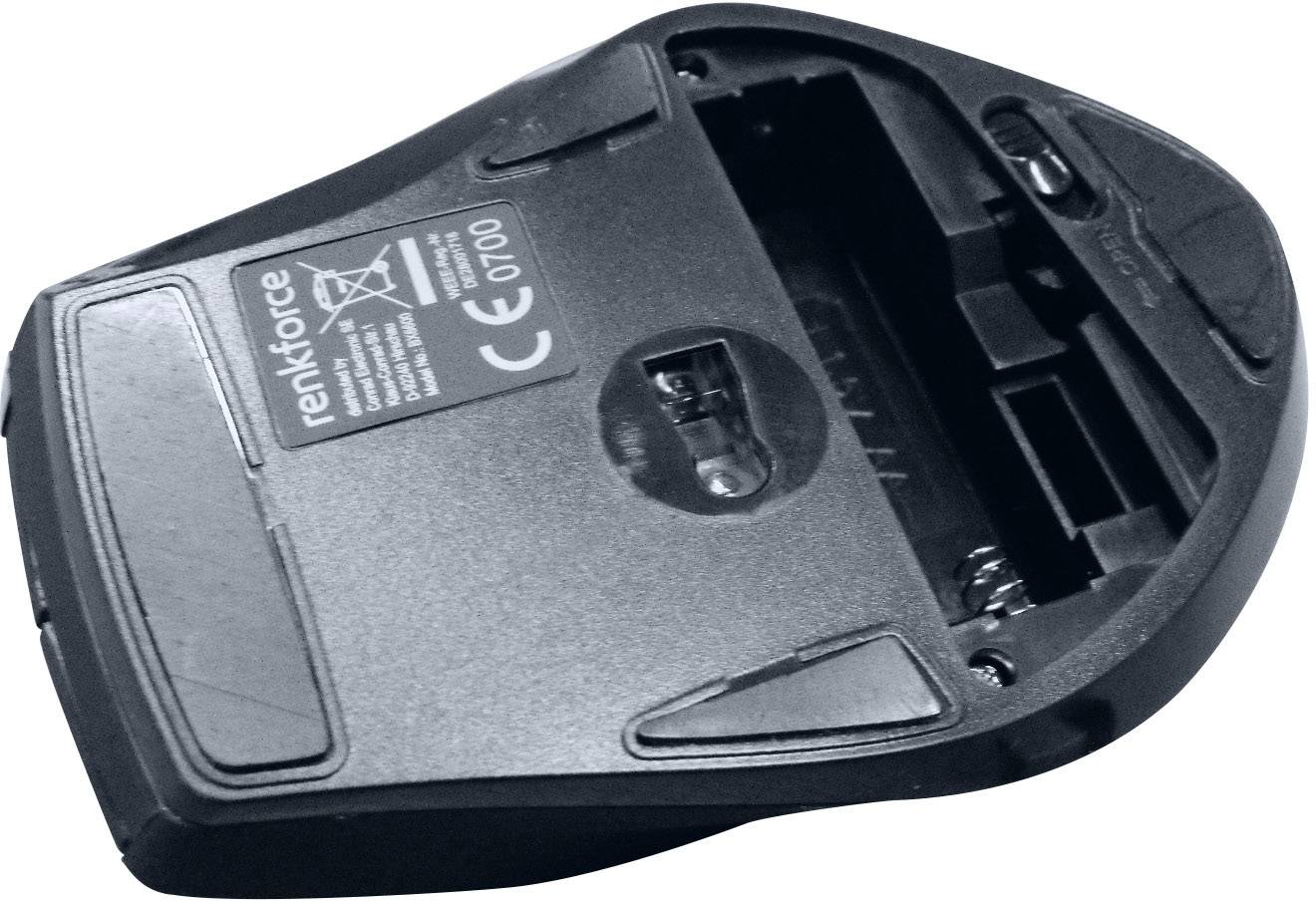 Renkforce BX6600 Funk Maus Optisch  Schwarz