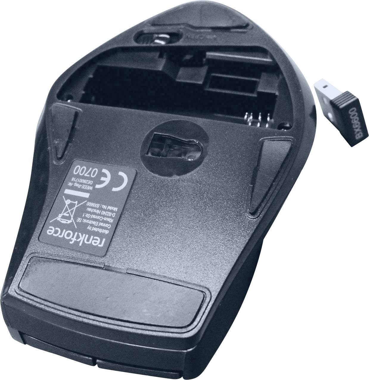 Renkforce BX6600 Funk Maus Optisch  Schwarz