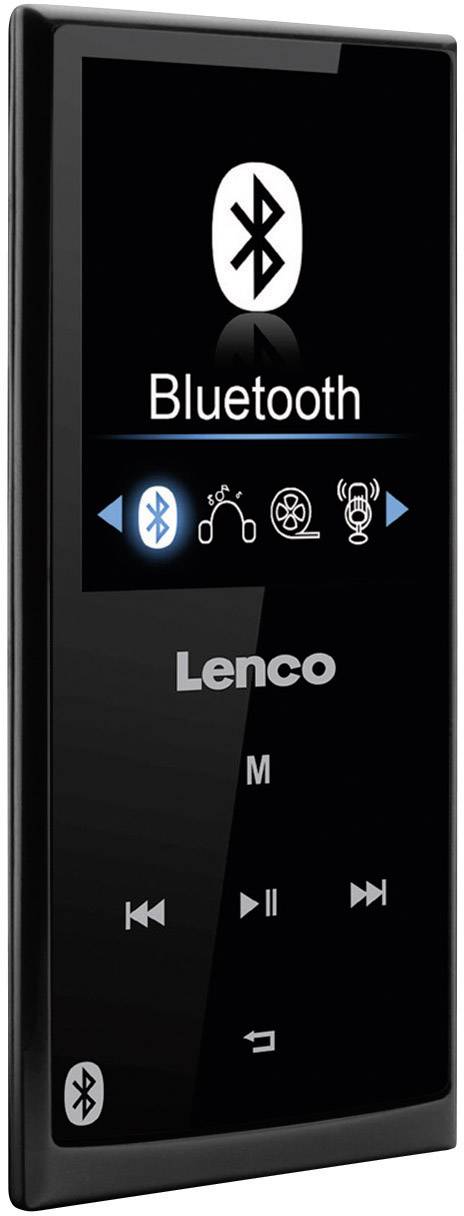 Lenco Xemio-760 BT MP3-Player, MP4-Player 8 GB Schwarz Bluetooth®, Schrittzähler, eBook-Funktion