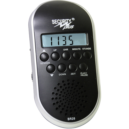 Security Plus BR28 MP3/USB Bicycle radio Black, Silver