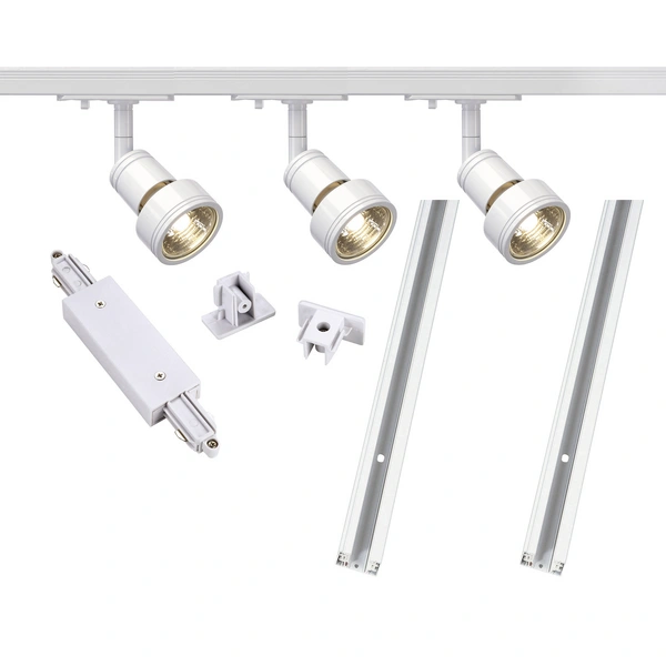 SLV 143191 Schienen-Komplett-System GU10 12.9W LED Weiß SLV 143191 Schienen-Komplett-System GU10 12.9W LED Weiß