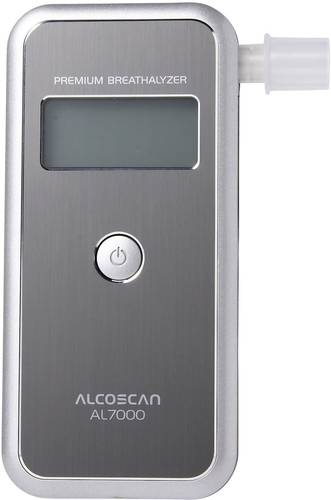 ACE AL7000 Alkoholtester Silber 0 bis 4 ‰ auswechselbarer Sensor, inkl. Display