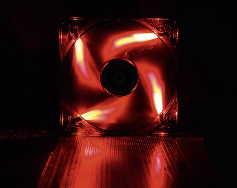 Bitfenix BFF-BLF-12025R-RP PC-Gehäuse-Lüfter Schwarz (B x H x T) 120 x 120 x 25 mm