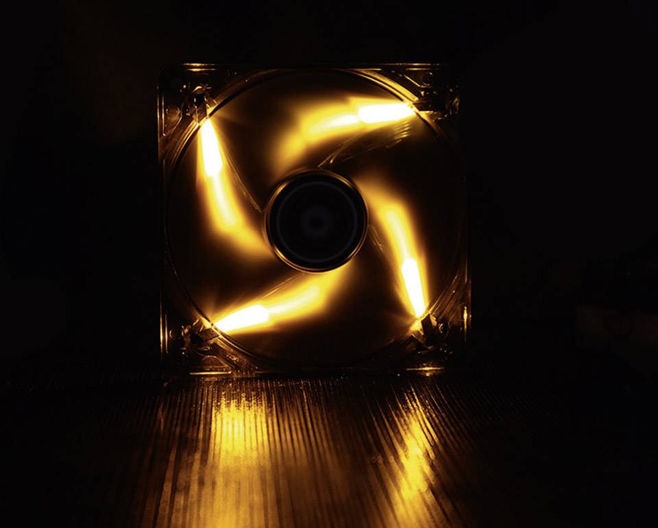 Bitfenix BFF-BLF-12025O-RP PC-Gehäuse-Lüfter Schwarz (B x H x T) 120 x 120 x 25mm