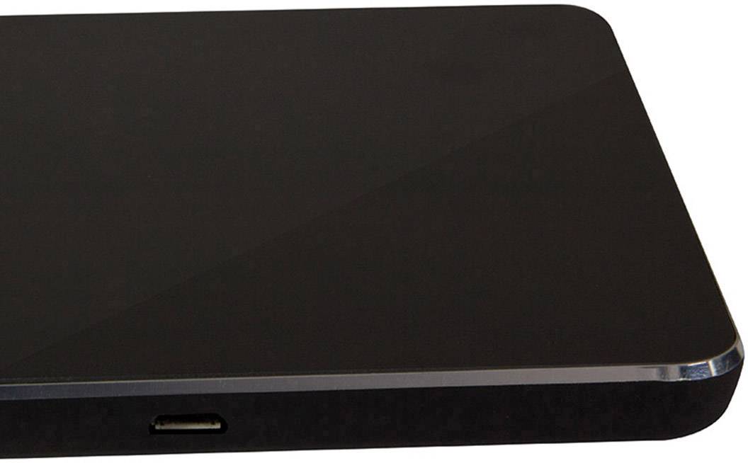 Typhoon SmartRemote Funk Tastatur QWERTZ Schwarz Integriertes Touchpad, Beleuchtet