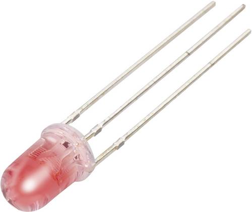 TRU COMPONENTS YBR-50FRW01-A LED bedrahtet Rot, Weiß Rund 5 mm 1910 mcd, 1600 mcd 43 °, 28 ° 20 mA