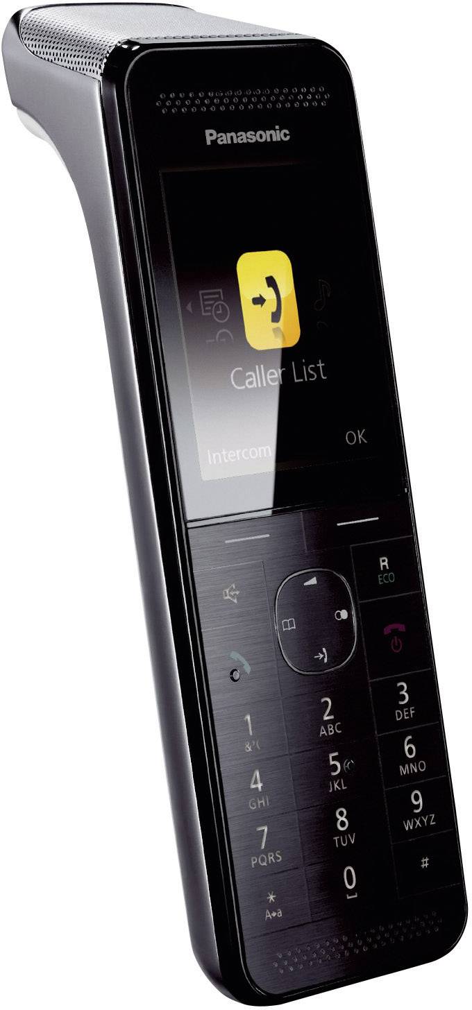 Panasonic KX-PRWA10 DECT Mobilteil Schwarz, Edelstahl