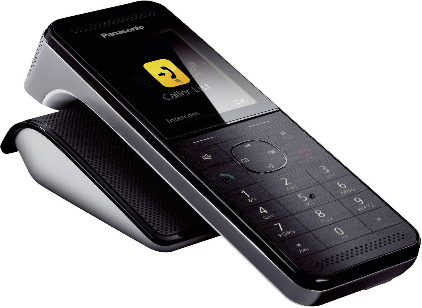 Panasonic KX-PRWA10 DECT Mobilteil Schwarz, Edelstahl