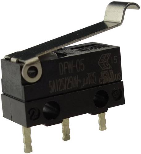 Zippy Mikroschalter DFW-05S-B02P0E-Z 250 V/AC 5A 1 x Ein/(Ein) IP67 tastend 1St.