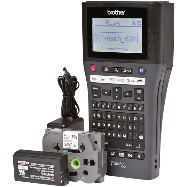 Brother P-touch H500LI Beschriftungsgerät Geeignet für Schriftband: TZe 3.5 mm, 6 mm, 9 mm, 12 mm, 18 mm, 24mm