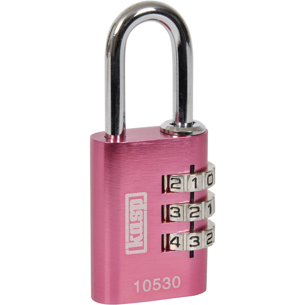 KASP K10530PIND Vorhängeschloss 30mm Pink Zahlenschloss