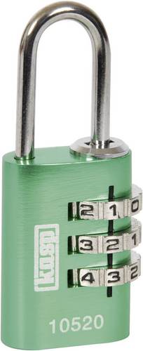 KASP K10520GRED Vorhängeschloss 20 mm Grün Zahlenschloss