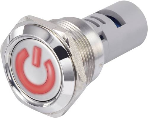 LED-Signalleuchte Rot 12 V/DC LAS1-AGQ30-D/R/12V Stand-by symbol