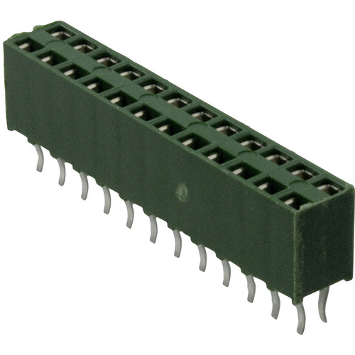 TE Connectivity Buchsenleiste (Standard) AMPMODU HV-100 Polzahl Gesamt 12 Rastermaß: 2.54 mm 215307-6 1 St.