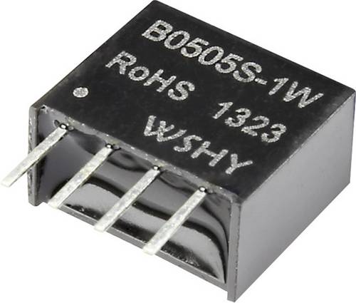 B1205S-1W DC/DC-Wandler, Print 12 V/DC 5 V/DC 200mA 1W Anzahl Ausgänge: 1 x