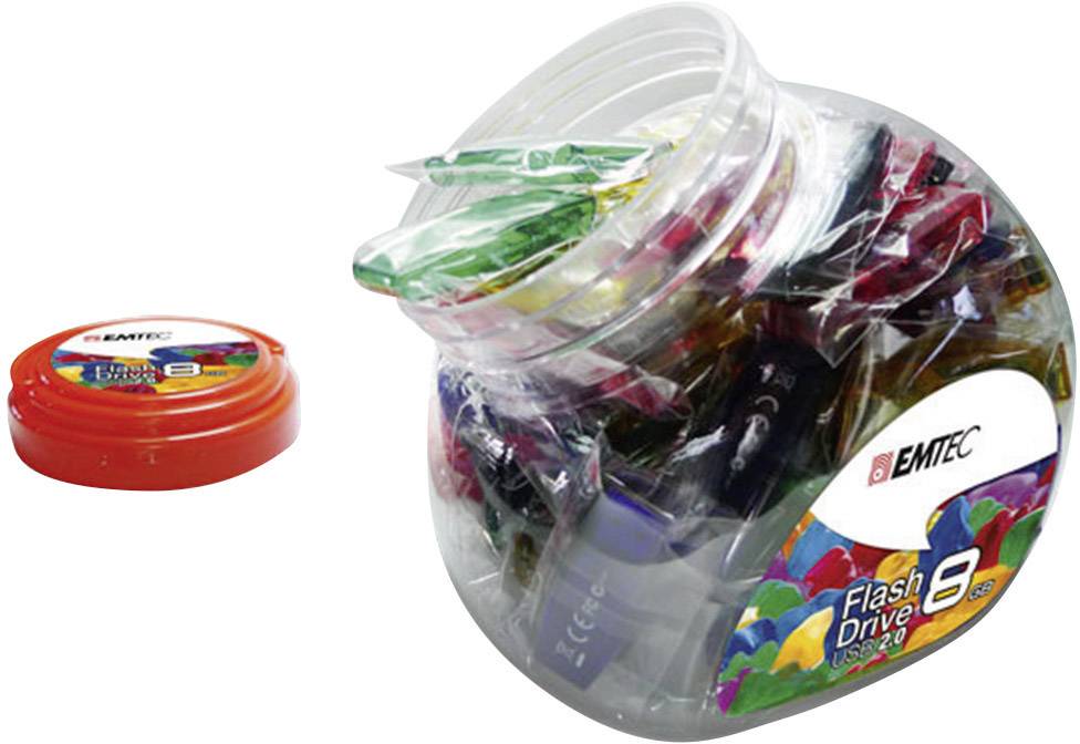 Emtec Candy Jar USB-Stick 8 GB Gelb, Violett, Rot, Blau, Grün ECMMD8GC410JAR80 USB-A (USB 2.0)