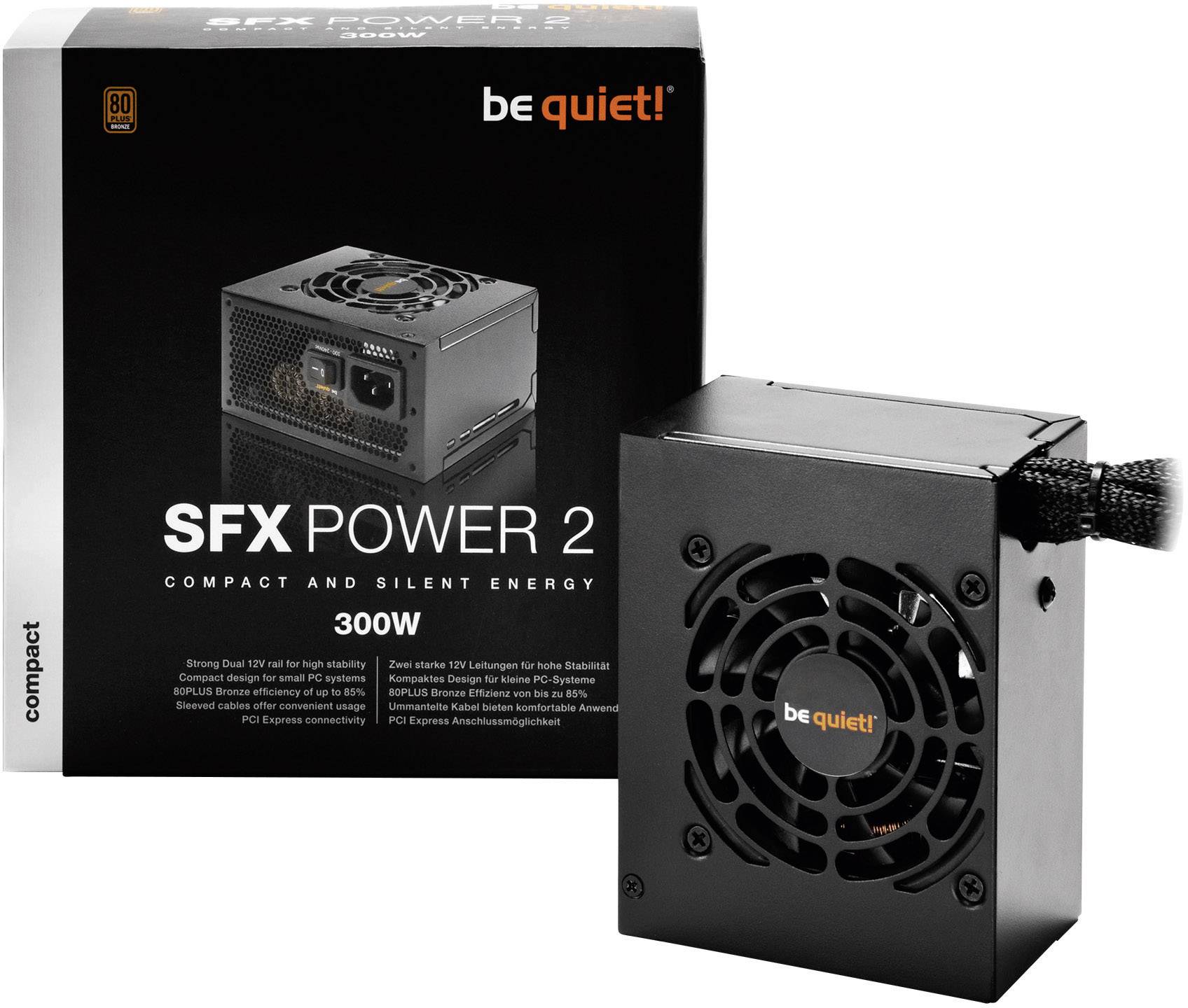 BeQuiet SFX Power 2 PC Netzteil 300 W SFX 80PLUS® Bronze