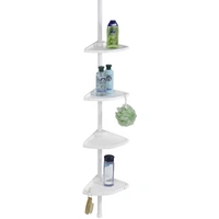 Wenko 3201010100 Compact Duschecke Aluminium, Polystyrol Weiß 4 Haken, 4 Etagen, ausziehbar 1 St. Wenko 3201010100 Compact Duschecke Aluminium, Polystyrol Weiß 4 Haken, 4 Etagen, ausziehbar 1 St.