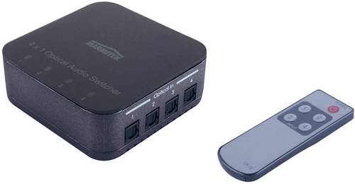 TS 41 4 Port Toslink-Switch mit Fernbedienung