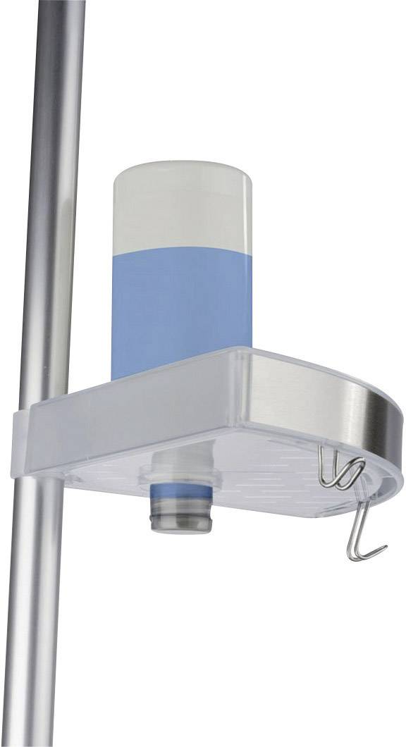 Wenko 20349500 Premium Duschecke Aluminium, Polystyrol Aluminium (satiniert) ausziehbar, 3 Ablagekörbe, 2 Haken 1St.