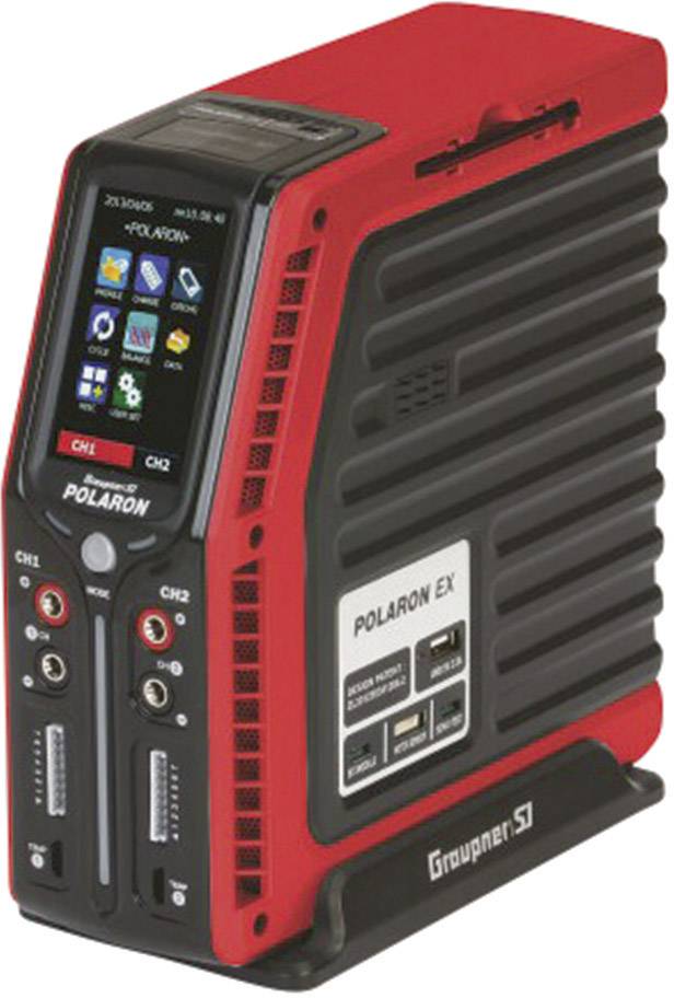 Graupner Polaron EX Modellbau-Multifunktionsladegerät 12 V, 24V 20A NiMH, NiCd, LiPo, LiIon, LiFePO, Blei