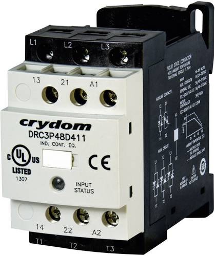 Crydom DRC3P48D400R Motorschütz 24 V/DC, 24 V/AC 4.8A 1St.