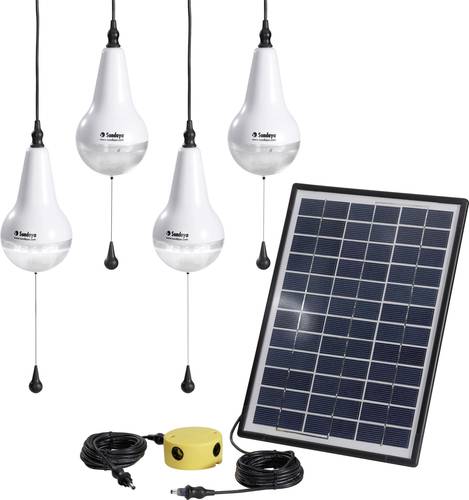 Sundaya Ulitium Lightkit 4 303208 Solar-Set 14 Wp mit 4 Lampen, inkl. Anschlusskabel