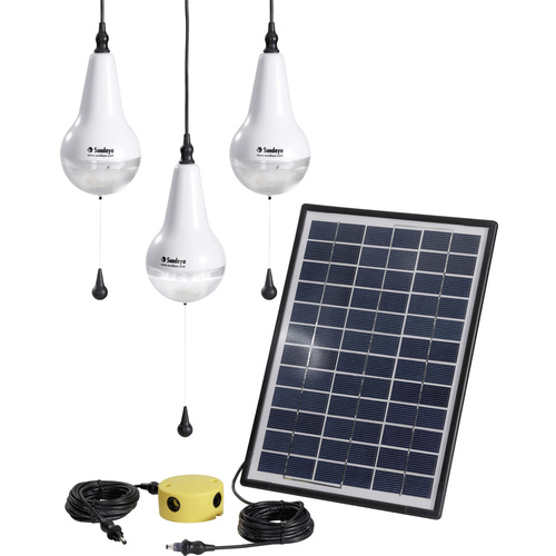 Sundaya Ulitium Lightkit 3 303207 Solar-Set 10.5 Wp mit 3 Lampen, inkl. Anschlusskabel