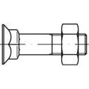 TOOLCRAFT 111801 Senkschrauben mit Vierkantansatz M16 40mm Außensechskant DIN 608 Stahl 50St.