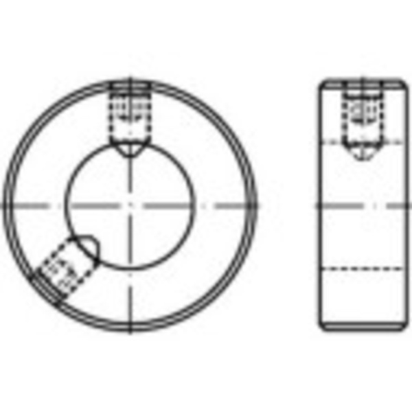 TOOLCRAFT 112366 Stellringe Außen-Durchmesser: 70mm M10 DIN 703 Stahl 1St.