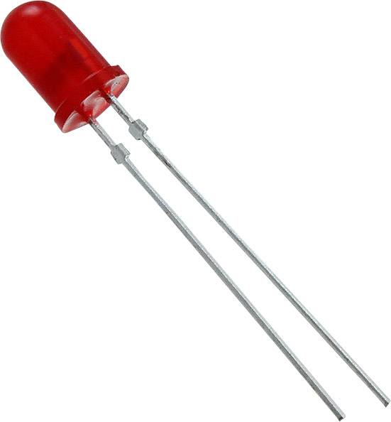 Vishay TLHR5401 LED bedrahtet Rot Rund 5 mm 12 mcd 60 ° 30 mA 2 V