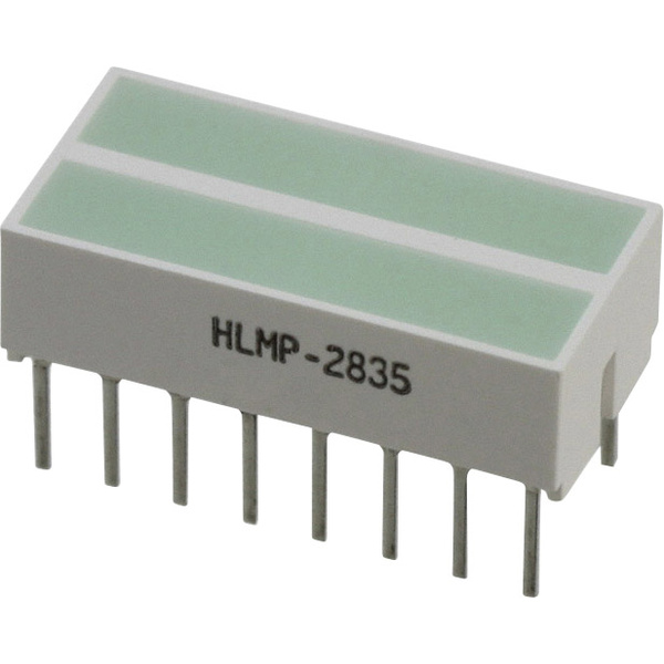 Broadcom HLMP-2835 LED-Baustein Grün (L x B x H) 20.32 x 10.28 x 10.16mm