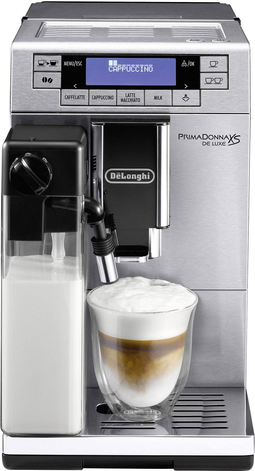 DeLonghi Primadonna XS De Luxe ETAM 36.365.M Kaffeevollautomat Silber