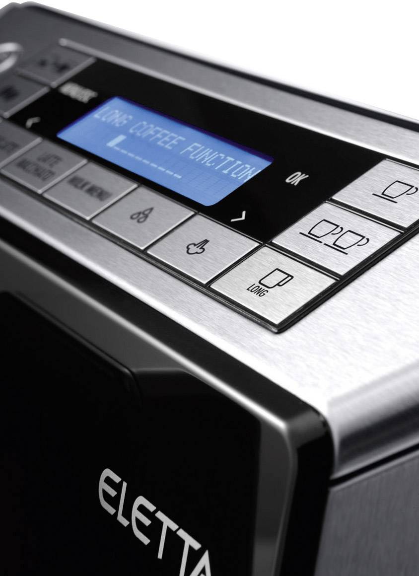 DeLonghi Eletta Cappuccino ECAM 45.366.B Kaffeevollautomat Schwarz (glänzend), Edelstahl