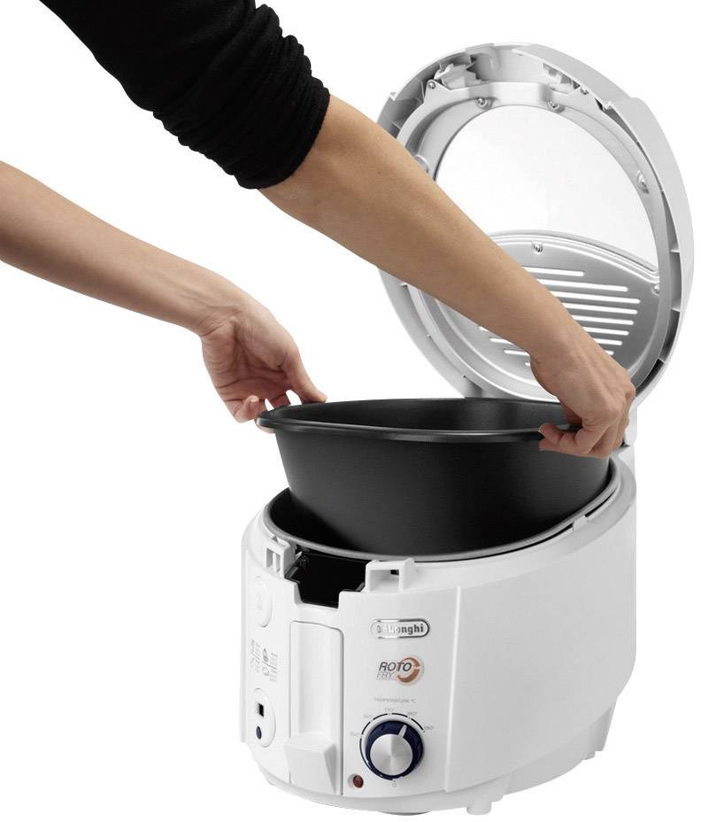 DeLonghi Roto-Fry Fritteuse 1800 W Weiß