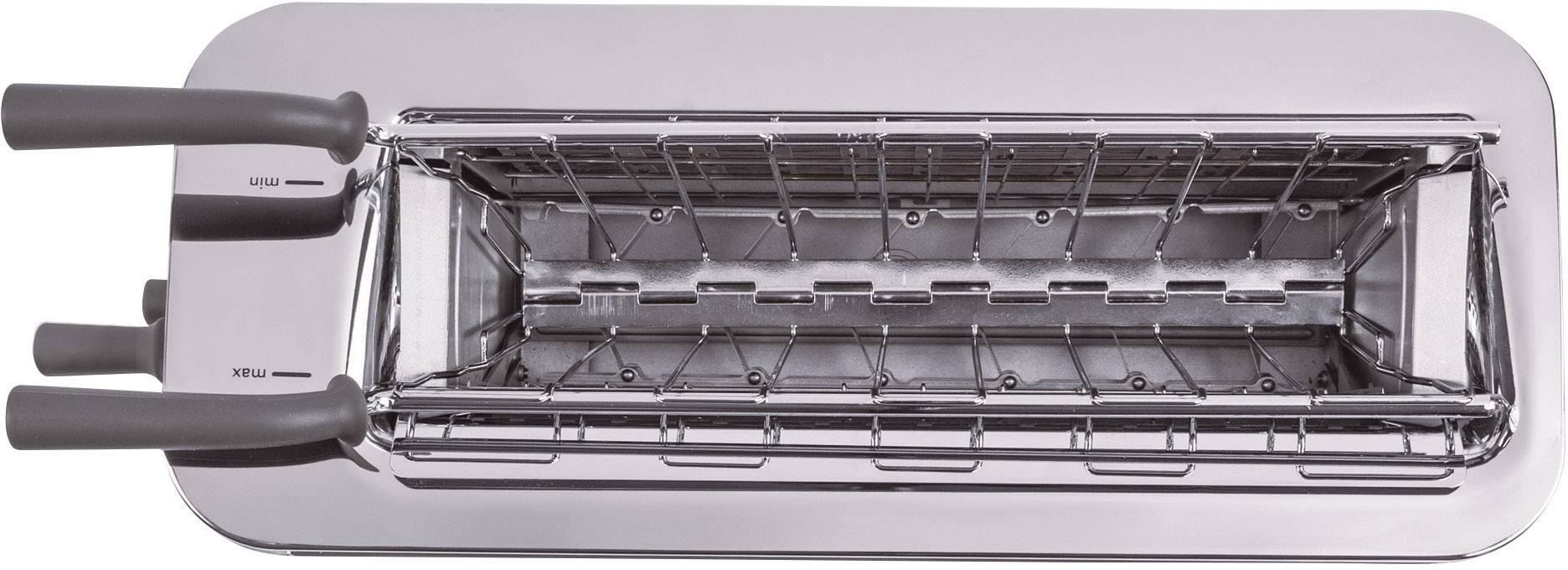 Kenwood Home Appliance TTM 610 Langschlitztoaster mit Bagel-Funktion, mit manueller Temperatureinstellung Edelstahl