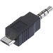 USB 2.0 Adapter [1x Klinkenstecker 3.5mm - 1x USB 2.0 Stecker Micro-B]