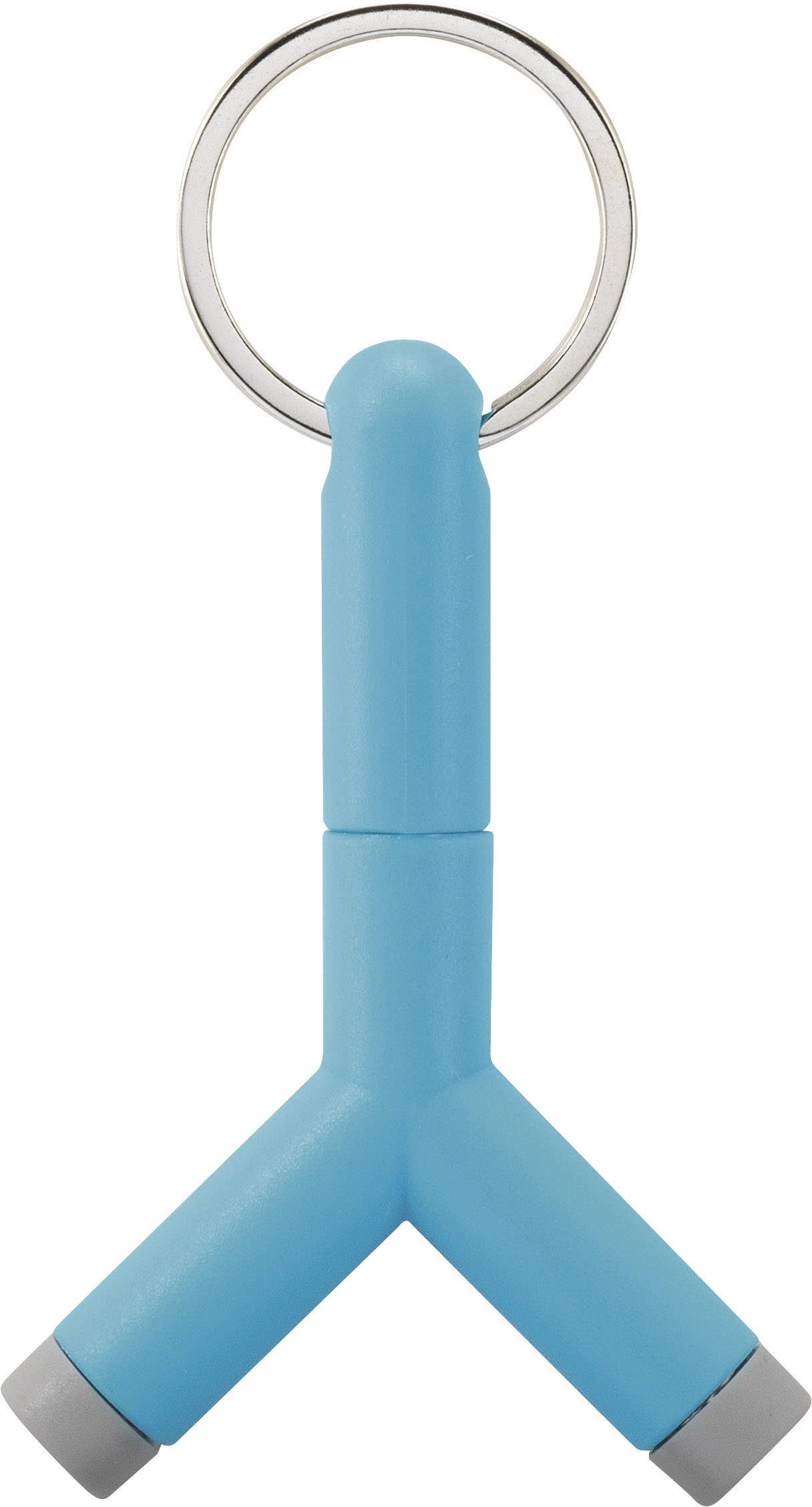 SpeaKa Professional SP-7870560 Klinke Audio Y-Adapter [1x Klinkenstecker 3.5mm - 2x Klinkenbuchse 3.5 mm] Türkis