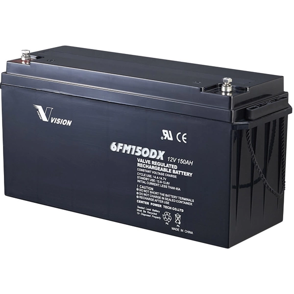 Vision Akkus FM-Serie 6FM150DXS Solarakku 12V 150Ah Blei-Vlies (AGM) (B x H x T) 485 x 240 x 172mm M8-Schraubanschluss Vision Akkus FM-Serie 6FM150DXS Solarakku 12V 150Ah Blei-Vlies (AGM) (B x H x T) 485 x 240 x 172mm M8-Schraubanschluss