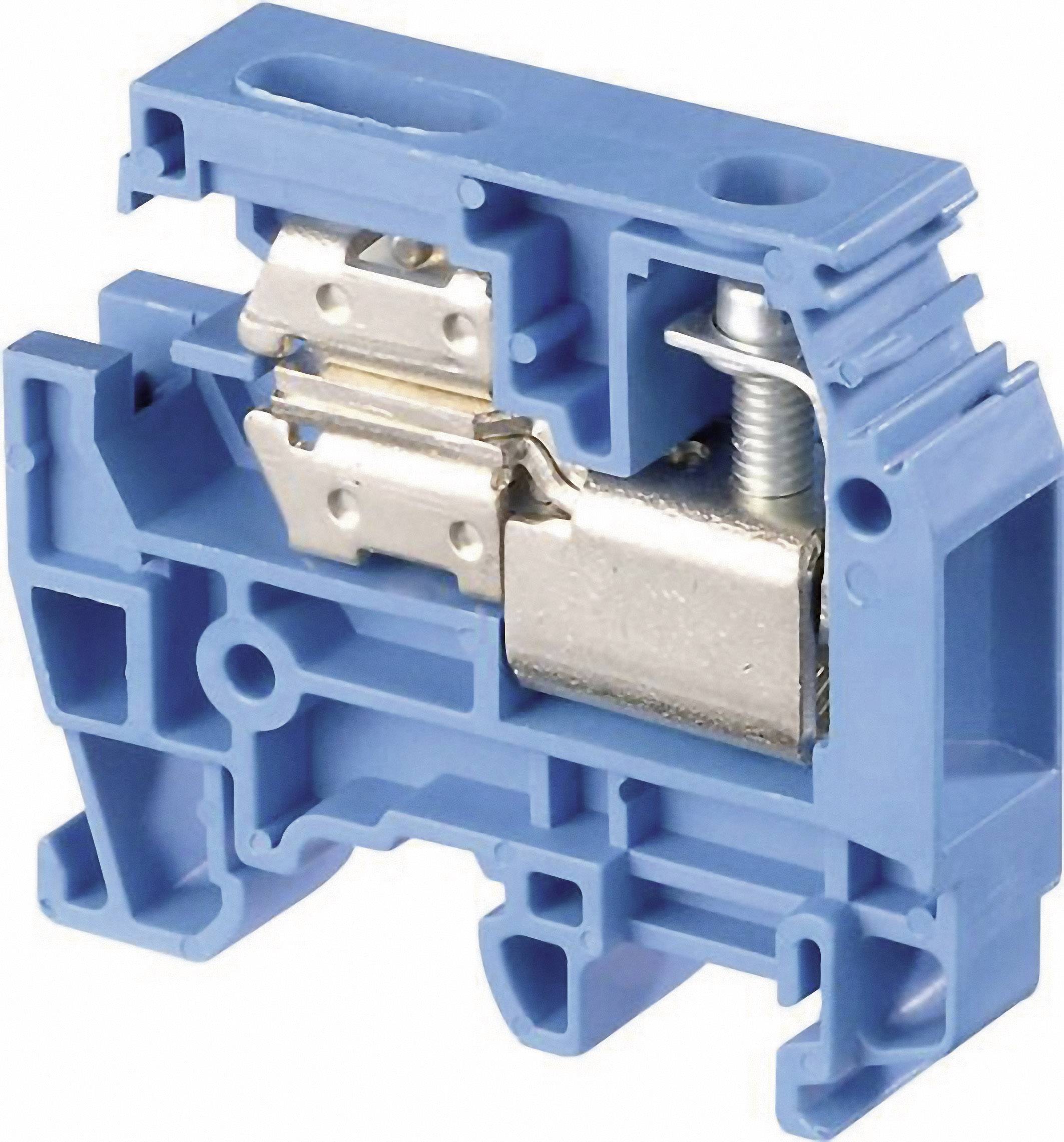 ABB 1SNA 125 121 R0600 Trennklemme 10 mm Schrauben Belegung: N Blau