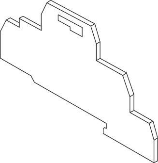 ABB FED5.2L-GR Abschlussplatte für Klemmen mit Federkraftanschluss